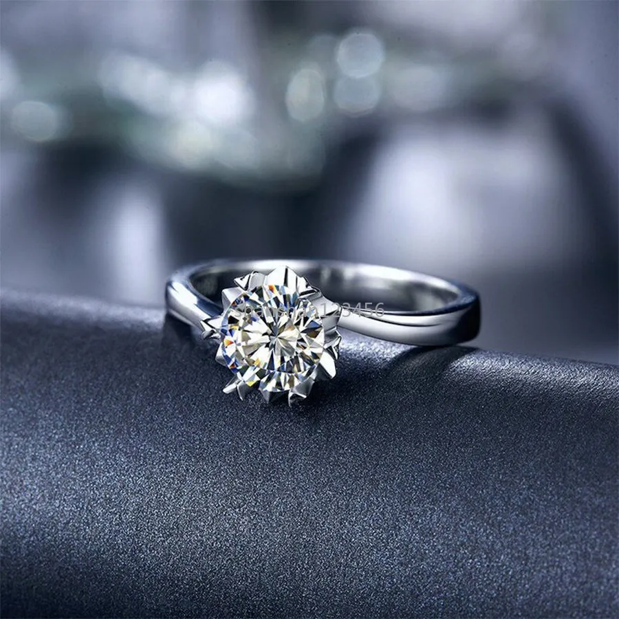 Moissanite Diamond verloving trouwring open verstelbare ringen voor vrouwen fahshion sieraden wil en zandig