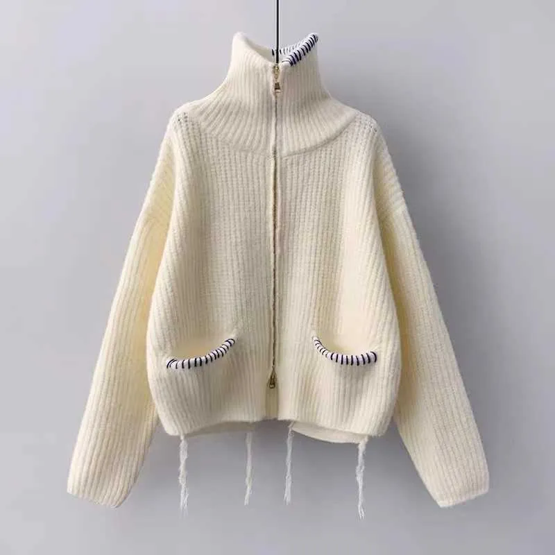 Oversized Cardigans Womens White Cardigan Sweater With Pockets