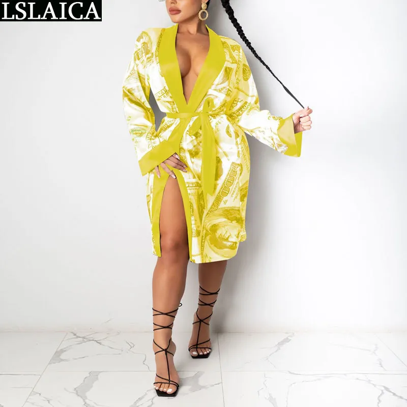 Yellow Women's Long Velvet Coat Elegant Long Velvet Coat