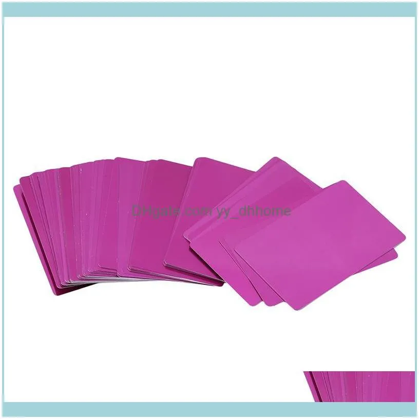 100Pcs Aluminum Alloy Blanks Card For Customer Laser Engraving DIY Gift Cards Metal Business Cards1