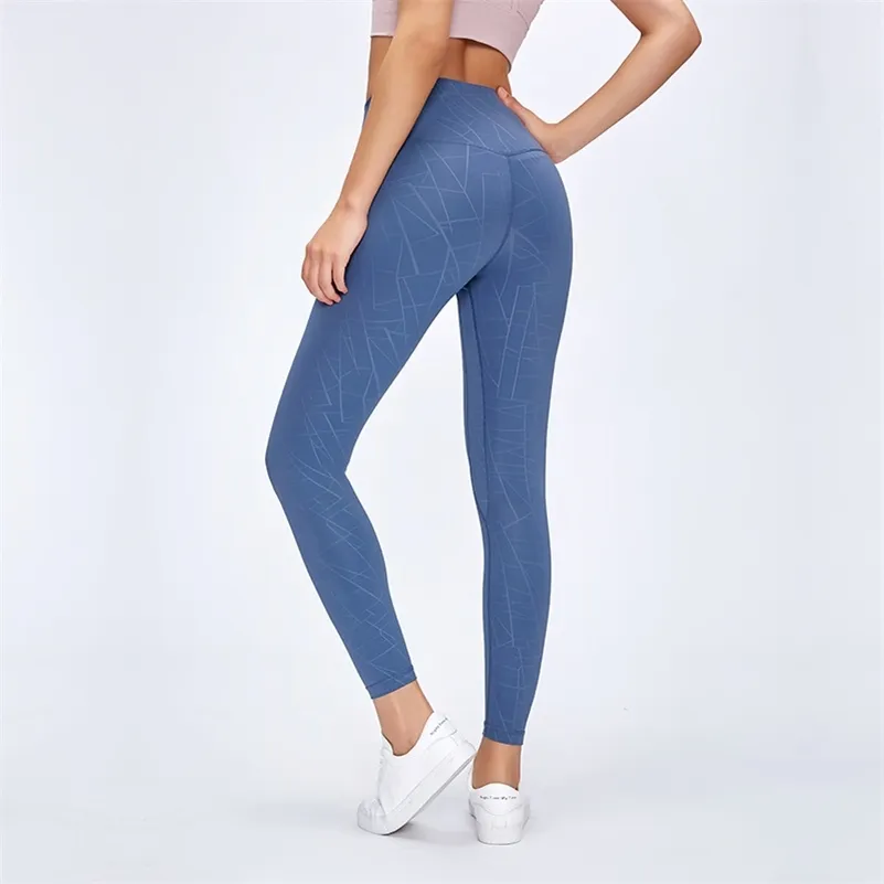NWT Tummy Control 7/8 Leggings High Waist Printed Color Yoga Naked Feel  Squat Proof Leggings Workout Running Leggings 220311 From 37,68 €