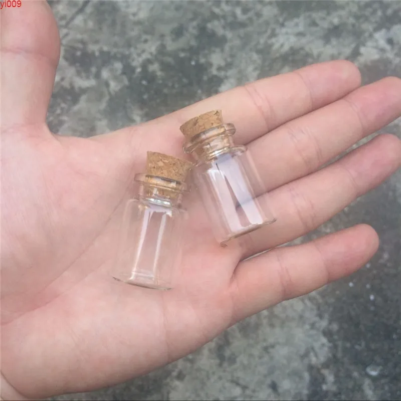 22 * 35 * 12.5mm 6 ml şeffaf cam şişeler mantarlar ile mini kavanoz şişeleri küçük sevimli 100 adet ücretsiz shippingjars