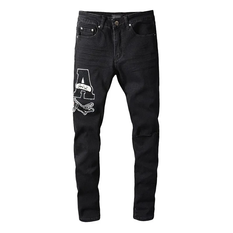 Jeans Diseñador Pantalones ligeros para hombre Azul Sólido Casual Verano Pantalones finos A cuadros Pantalón regular Últimas Listin Moda denim Hip Hop Moto256U