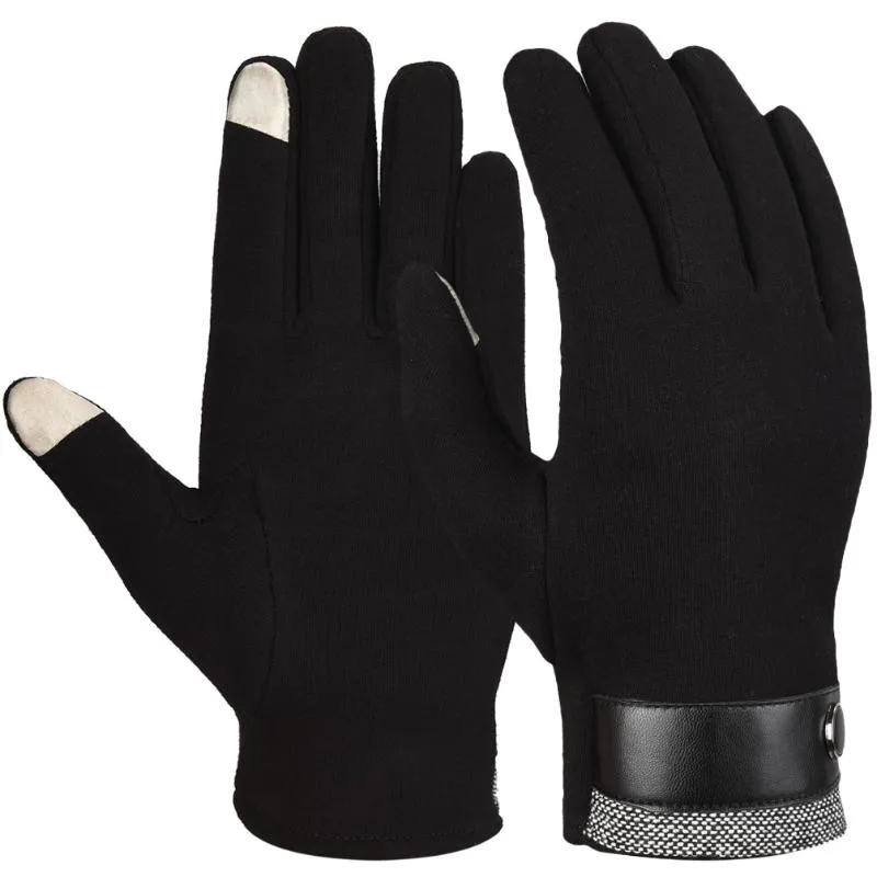 Перчатки без пальцев VBIGER Утолщенные зимний теплый сенсорный экран мягкий для мужчин женщин