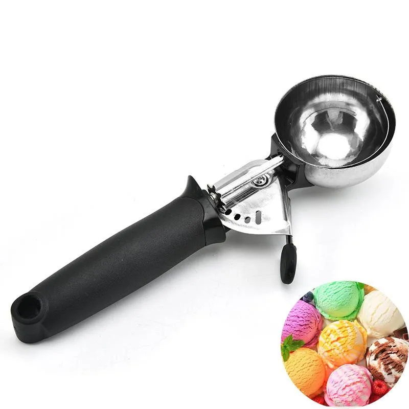 High Quality Stainless Steel Ice Cream Tools Scoop Fruit Digging Ball Scoop Household Gadgets Kitchen Dining Bar DIY GH0032