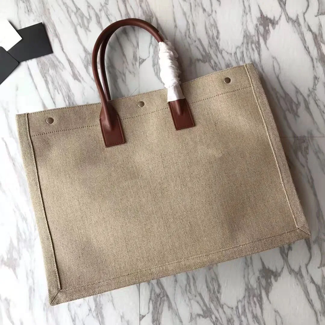 Kvinnor axelhandväskor på kvinnlig väska shopping handväska läder av hög kvalitet mode linne stora strandpåsar designer rese handväska crossbody koppling många färger