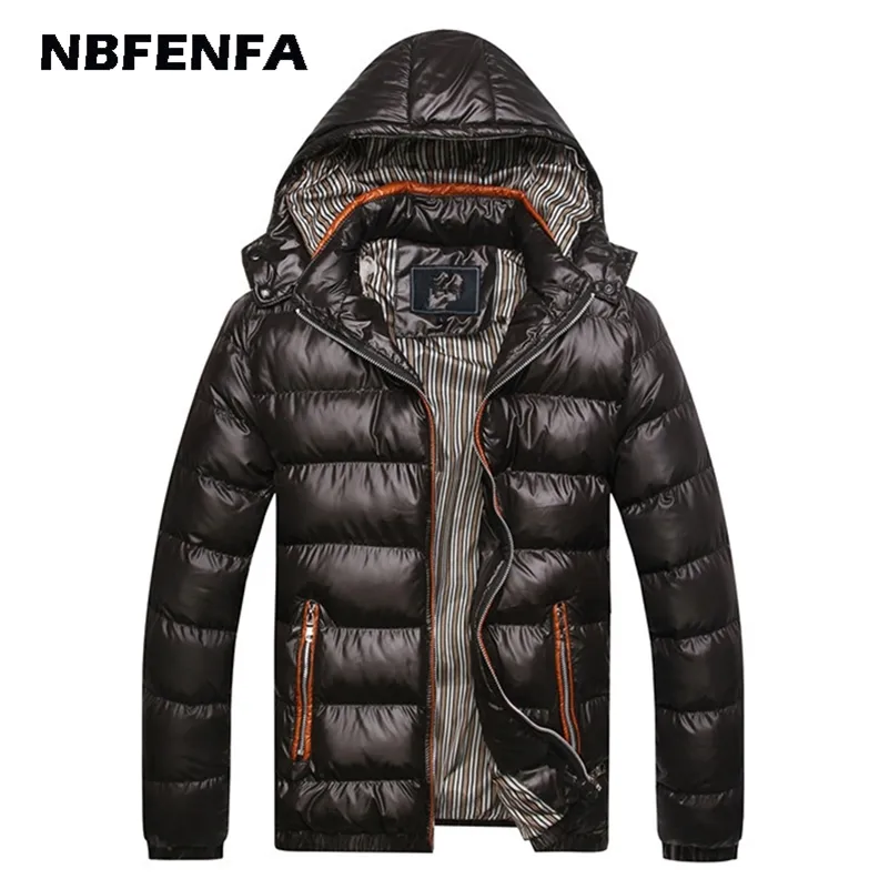 Kış erkek Ceketler Erkek Mont Rüzgarlık Sıcak Kalın Kapüşonlu Ceketler Yastıklı Casual Parkas Erkekler Paltolar Erkek Giyim LX163 211110