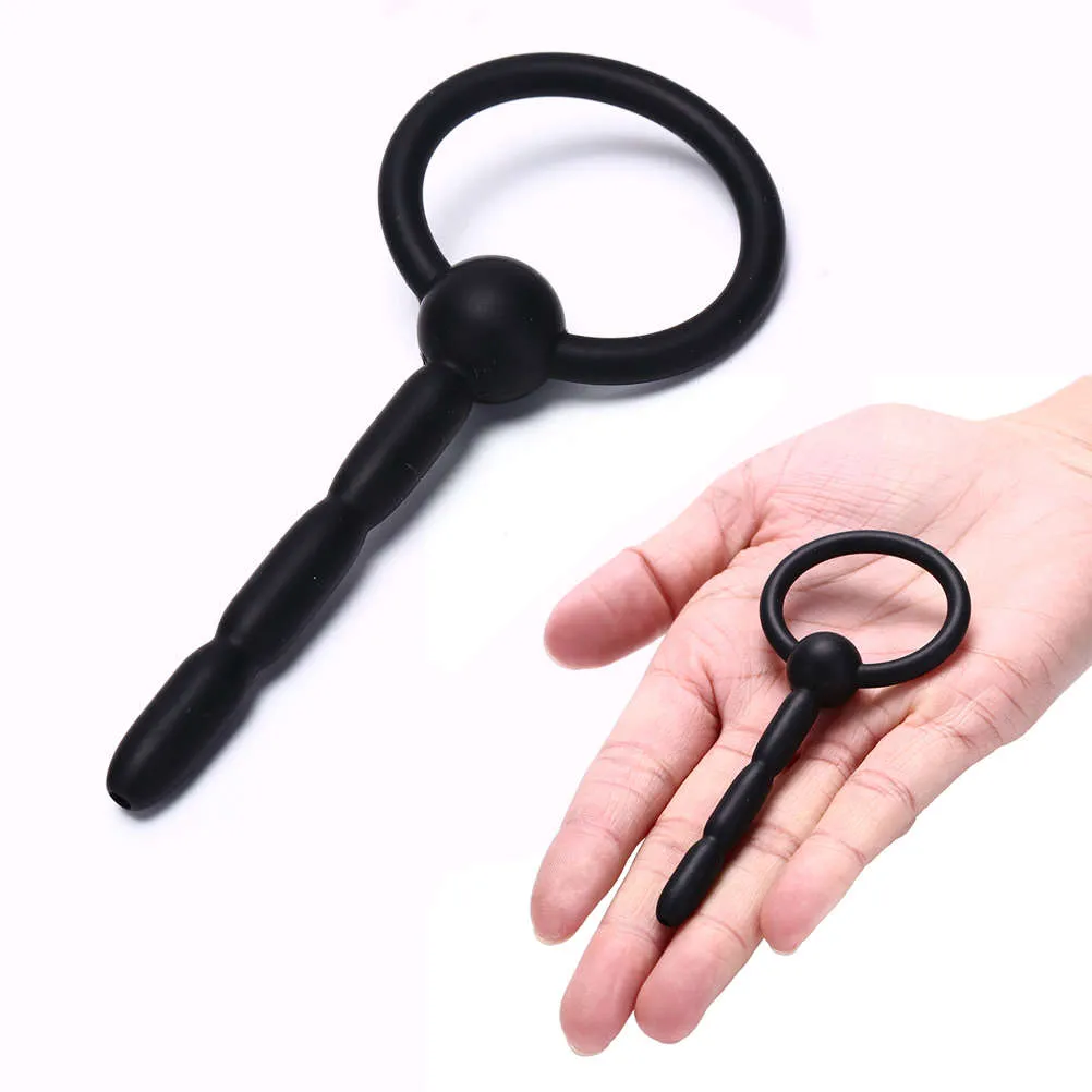Produkty dla dorosłych Silikon cewnik cewki moczowej Mężczyzna Penis Plug Tube Uretral Noszenie Dźwięk Dilator Sex zabawki dla mężczyzn