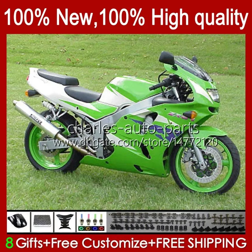 Bodywork For KAWASAKI NINJA ZX-6R ZX600C ZX 6R 636 600CC 600 CC 94-97 Body 50HC.113 green factory blk ZX-636 ZX600 ZX 6 R ZX636 1994 1995 1996 1997 ZX6R 94 95 96 97 Fairing Kit