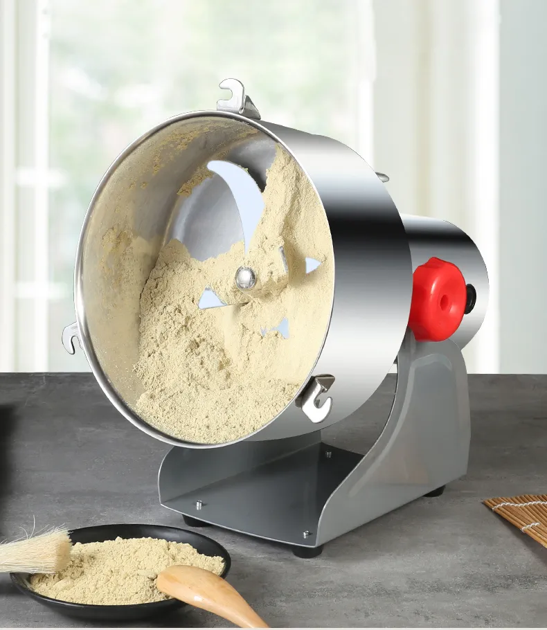  2500g Electric Grain Dry Grinder Commercial Swing Type