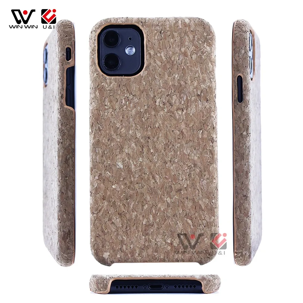 Reveal Cork Wood Cases Compatible For iPhone 12 12Mini Pro Max Shockproof Natural Eco-FriendlyCork Back Cover Shell