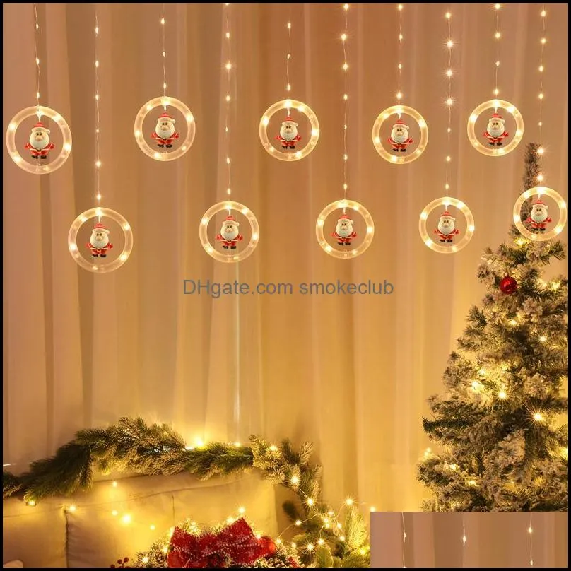 Christmas window decoration wishing ball LED lights flashing string light starry Xmas tree USB