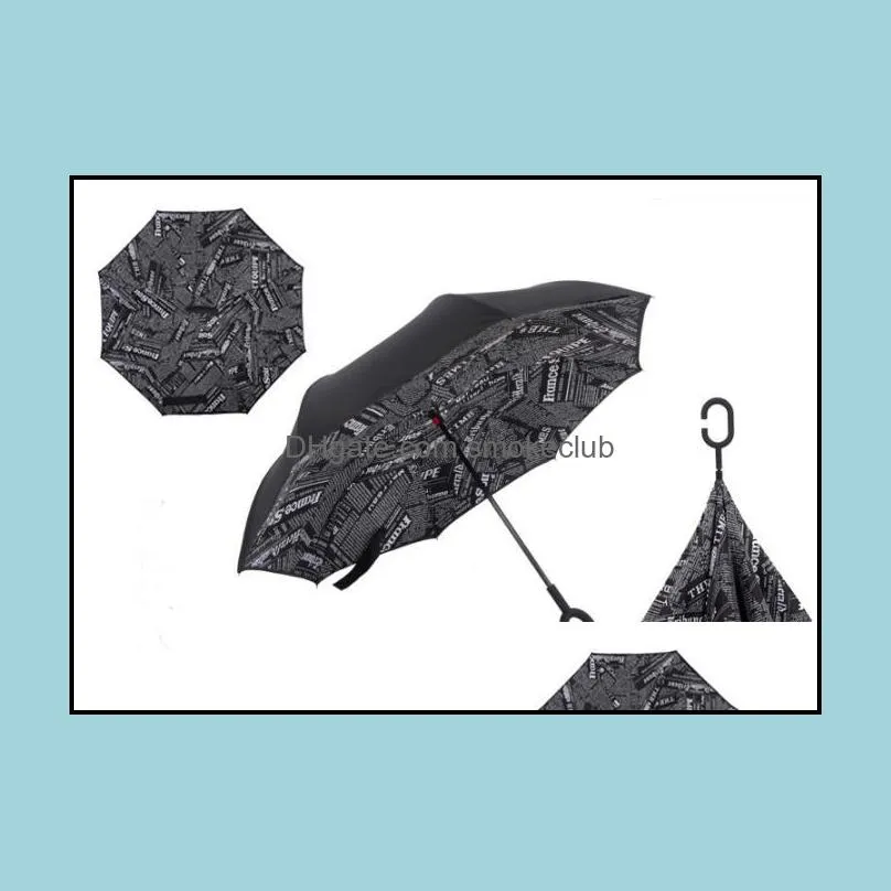 2017 New C Handle Inverted Umbrellas 46 colors Non Automatic Protection Sunny Umbrella Paraguas Rain Reverse Umbrella Special Design