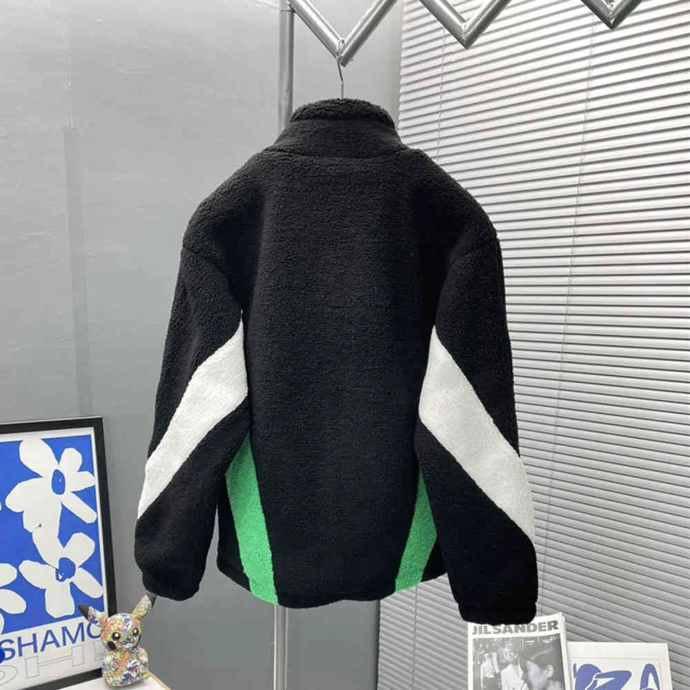 希少入荷 デザイナークラシックファッションブランドメンズジャケット メンズ レディースルースカラーブロックラムウールコート 最高品質b A Brand 新品未使用品 Apparel Men S Clothing Dev Apb Com La