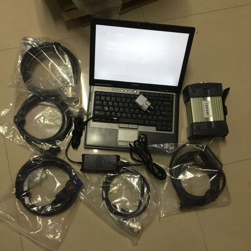 mb star c3 software hdd con d630 laptop ram 4g conjunto completo herramienta de diagnóstico multiplexor con cables listos para usar