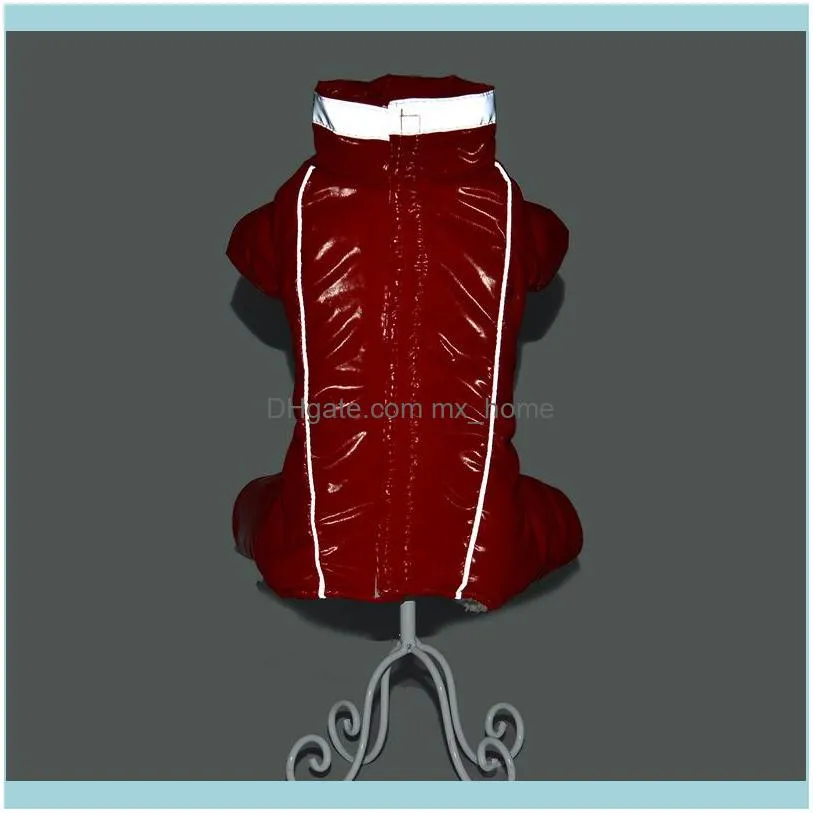 Winter Warm Pet Dog Clothes Waterproof Pet Coat Jacket for Small Medium Dogs Reflective Puppy Jumpsuits French Bulldog Clothing 201126