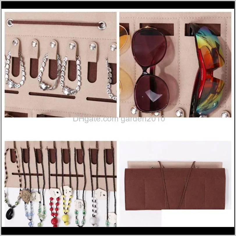 hanging eyeglasses organizers felt jewelry holder bag organizer wall stand hanging bag 40*50cm 30*40cm