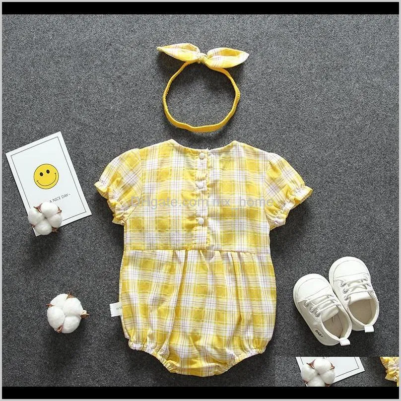 2021 new first birthday of the newborn will see bodysuit chess set + bandana suit for baby girl`s childhood clothes sets wa5g