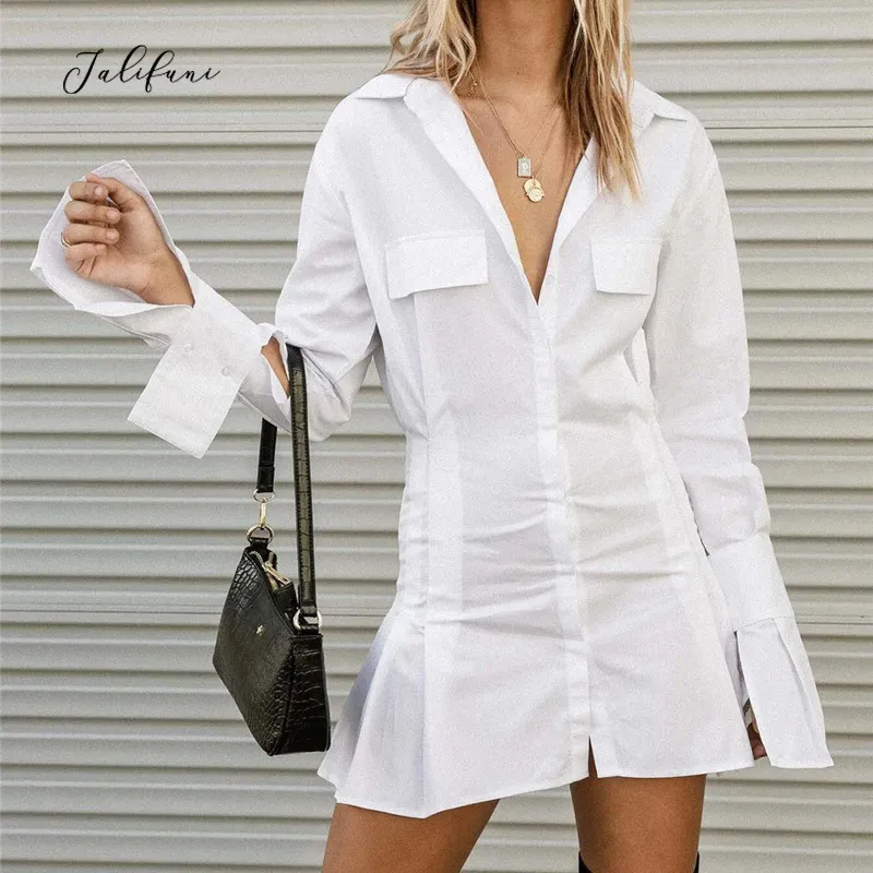 Stylish White Pleated Mini Dress for Women - Perfect for Leisure, Parties and Summer - Long Sleeve, Sexy and Chic - Lady's Fashion - mujeres en Mini