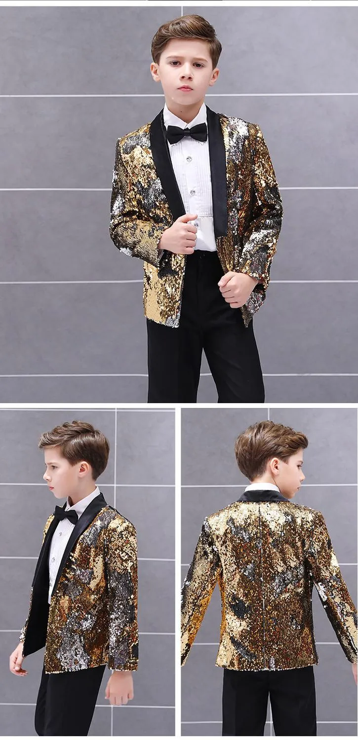 Black and gold deals prom jacket