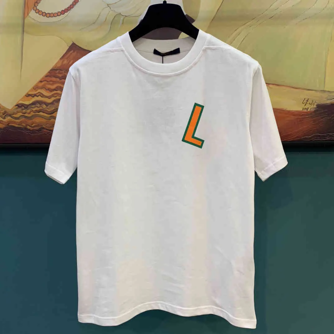 T-shirt da donna SS Summer Runway Brand Brand Designer di lusso Uomo T-shirt da donna 1: 1 Alta qualità Casual Whiter Cotton Tors Tops Unisex Shirts LKMB