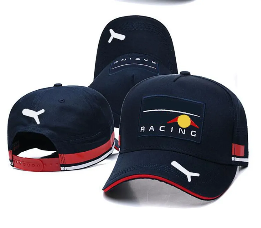 Гоночная кепка команды F1 2021, новая бейсболка, изогнутая шляпа, солнцезащитная машина, плоская кепка для спортивного автомобиля по пересеченной местности2122