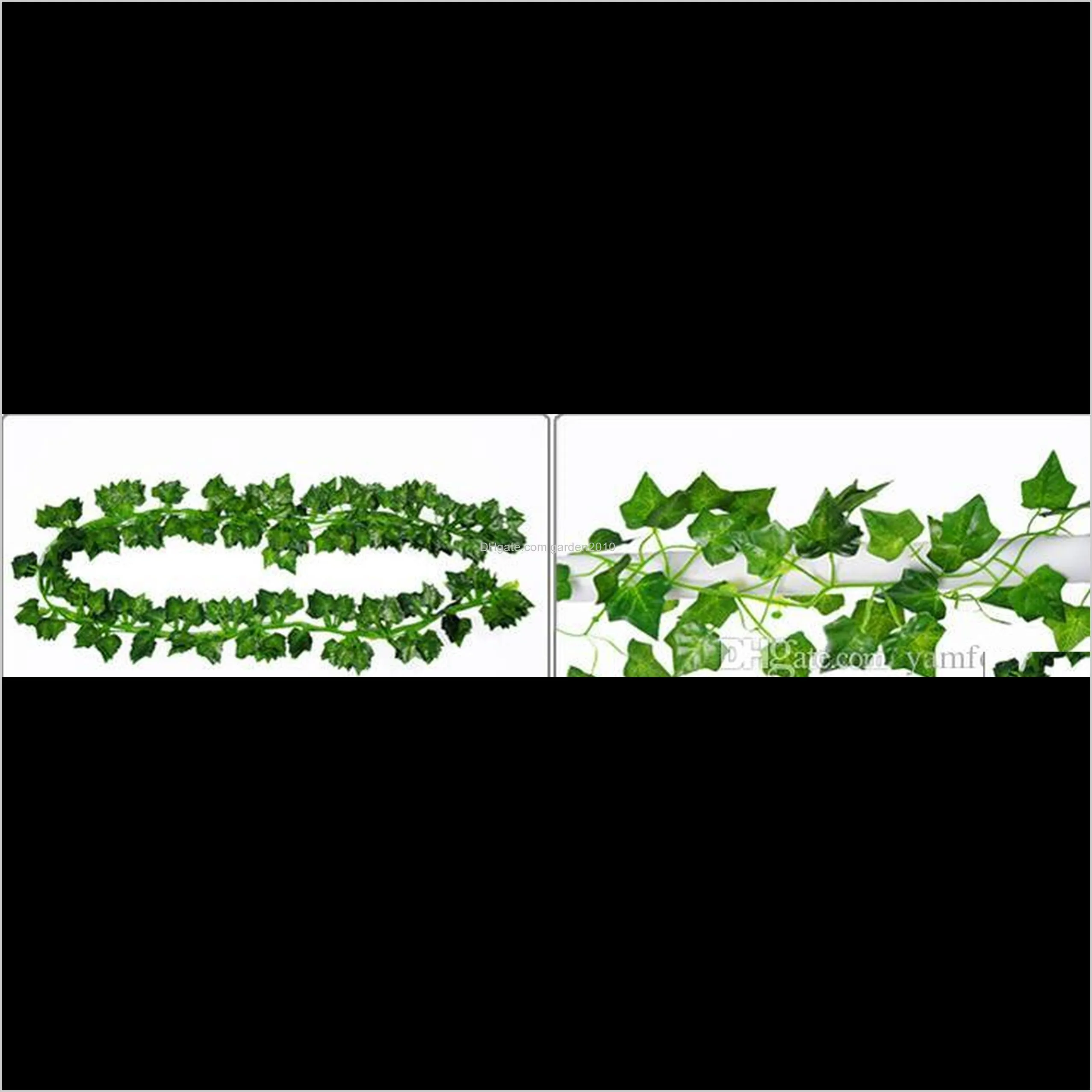 simulation green leaves fake vine lifelike evergreen cane artificial flower ivy leaf wedding home decor fashion wall hanging