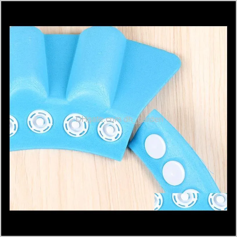 baby safe baby shower cap kid bath hat adjustable baby shower cap protect eyes ear hair wash shield for children waterproof cap sn2405