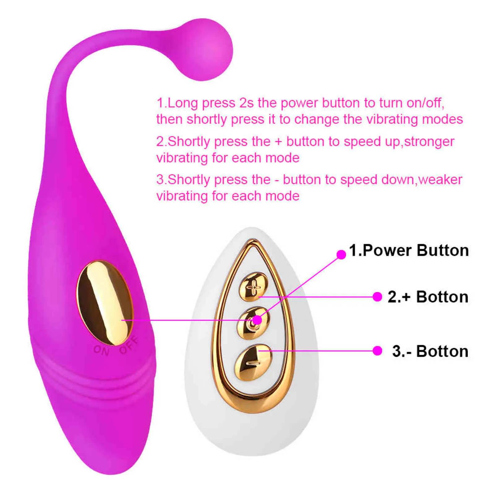NXY Drahtlose Sex Spielzeug Vibratoren Für Frauen Anal Plug Klitoris Massage l Kugeln Weibliche Sextoys Erwachsene Produc_voghion.com