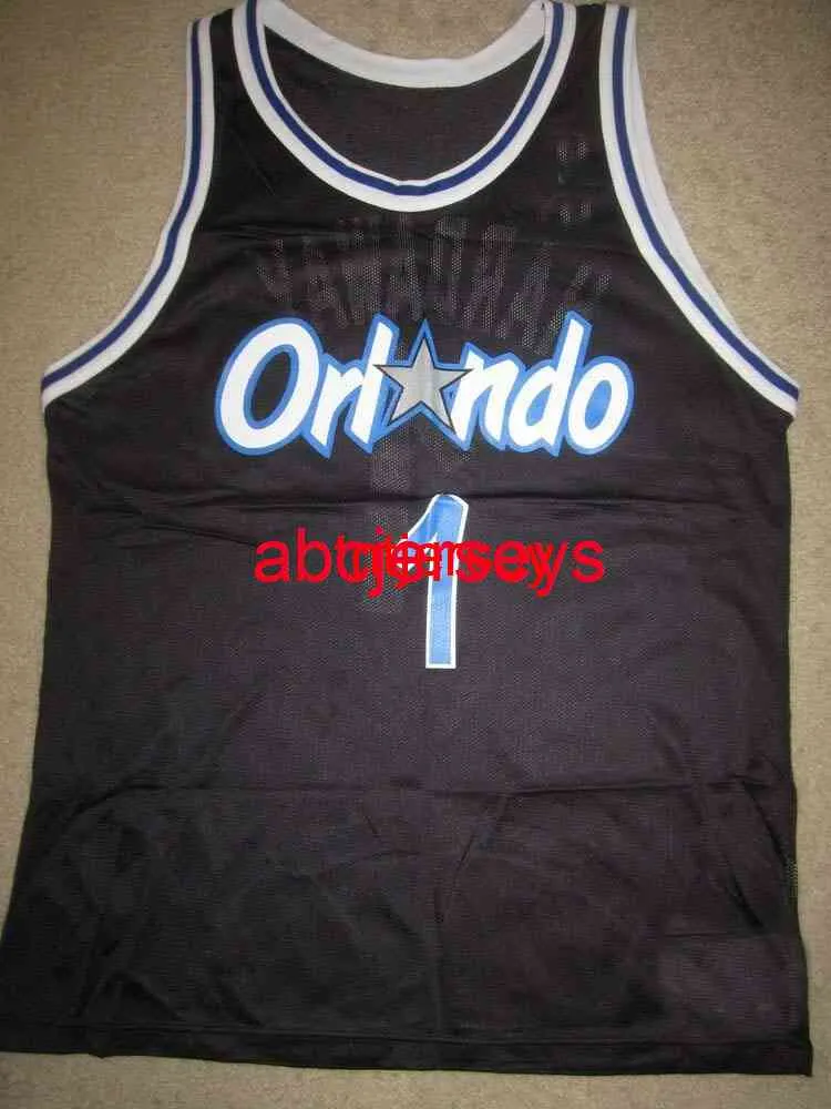 Gestikte Penny Hardaway #1 Champion Jersey Borduurtrui Maat XS-6XL Custom Elke Naam Nummer Basketbal Jerseys