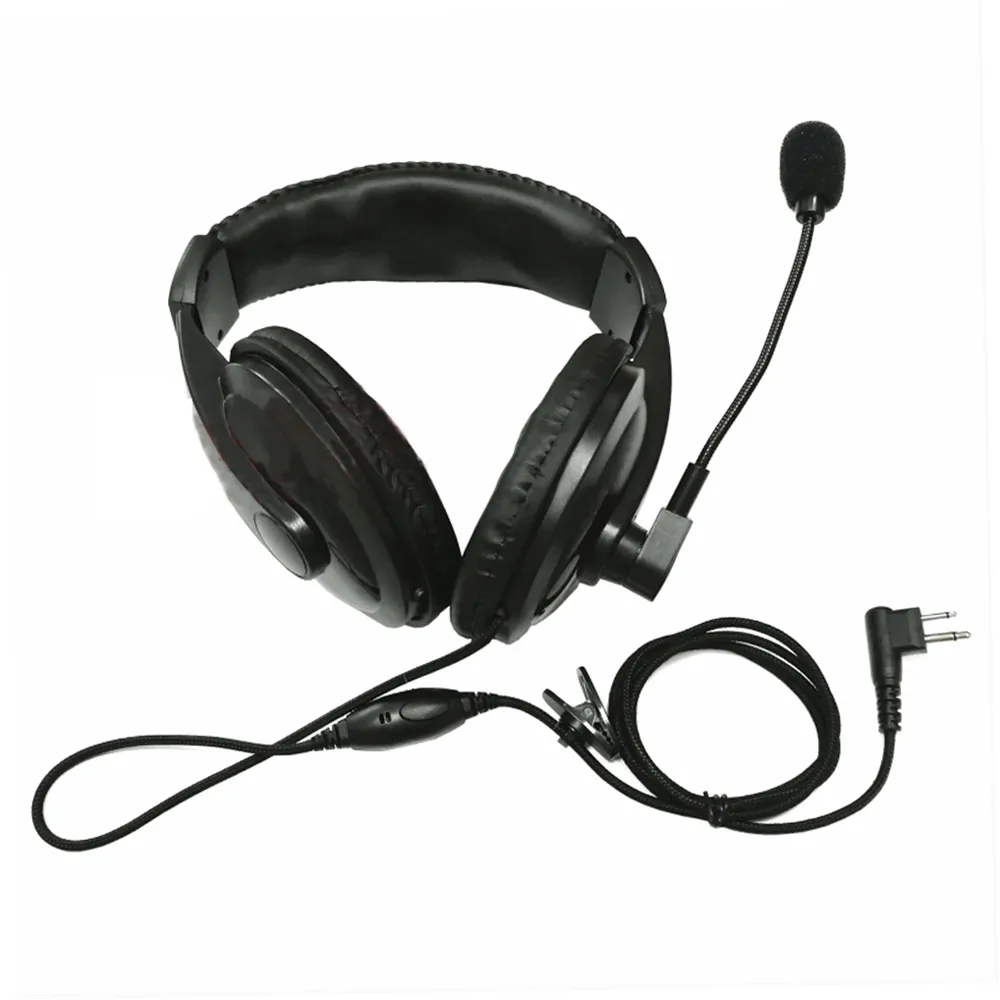 2pin over hoofd headset oortelefoon BOOM W / VOX PTT M microfoon Oortelefoon voor Motorola 2 / twee Way Radio CLS1110 CLS1413 CLS1450 CLS1410 VL50