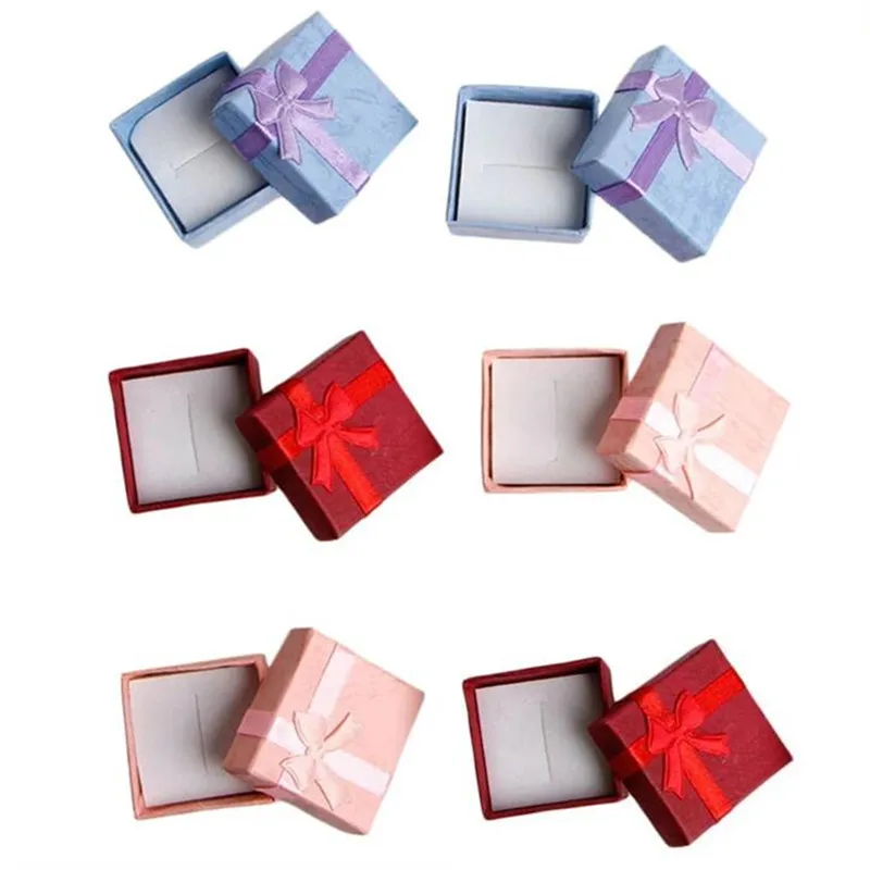 Takı Hediyeler Kutusu Karton Yüzük Kutuları Küpe Mücevherat Saklama Kutusu Yıldönümleri Doğum Günleri Hediye Paketleme için