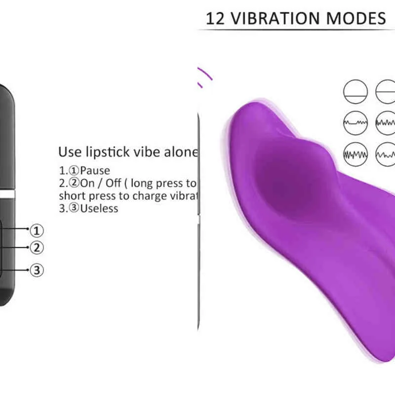 Nxy Sex Vibrators Deux Jouets pour Femme Rechargeable Télécommande Sans Fil Wearable Culotte Oeuf Vibrant Vaginal Clitoris Stimulator 1209
