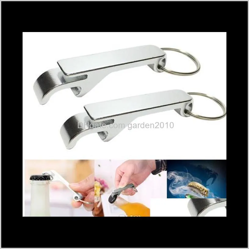 portable aluminum alloy keychain bottle opener beer opener to remove the bottle caps of beer, carbonated drinks, sparkling water, soda