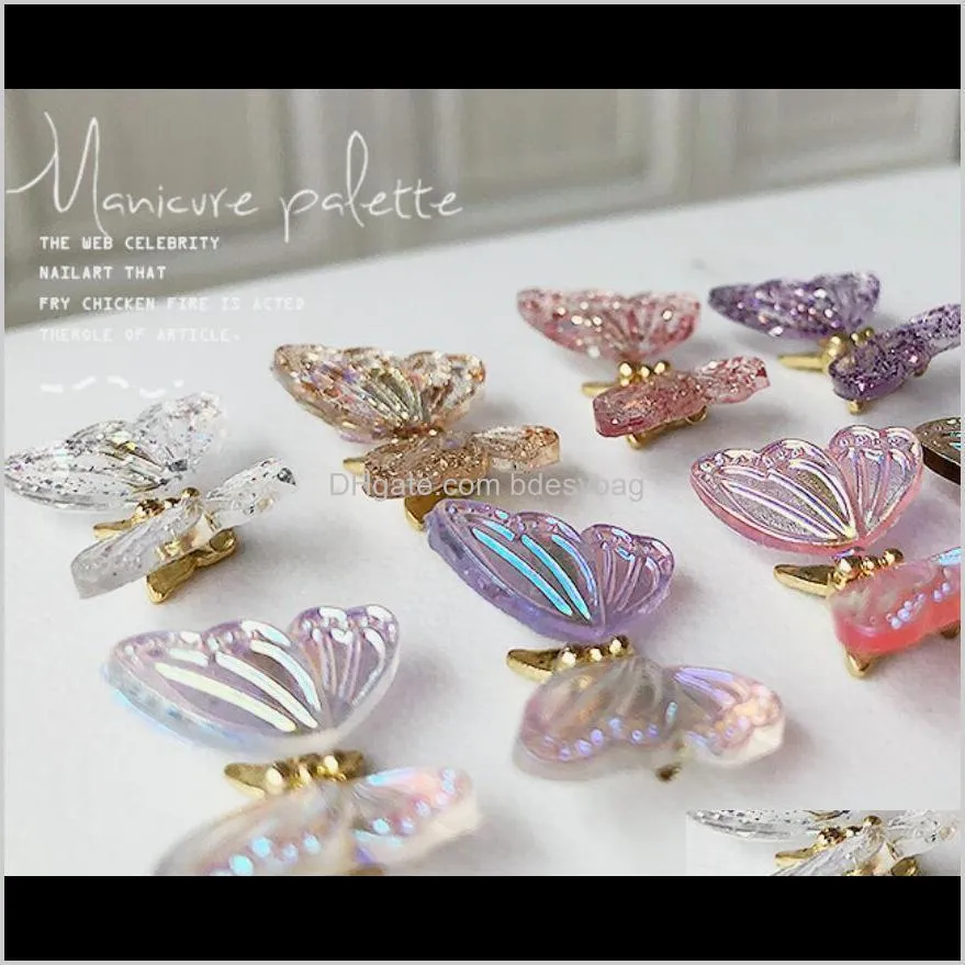 resin butterfly accessories flying butterflie agile butterfly new year`s metamorphosis manicure butterfly jewelry in the twinkling of an