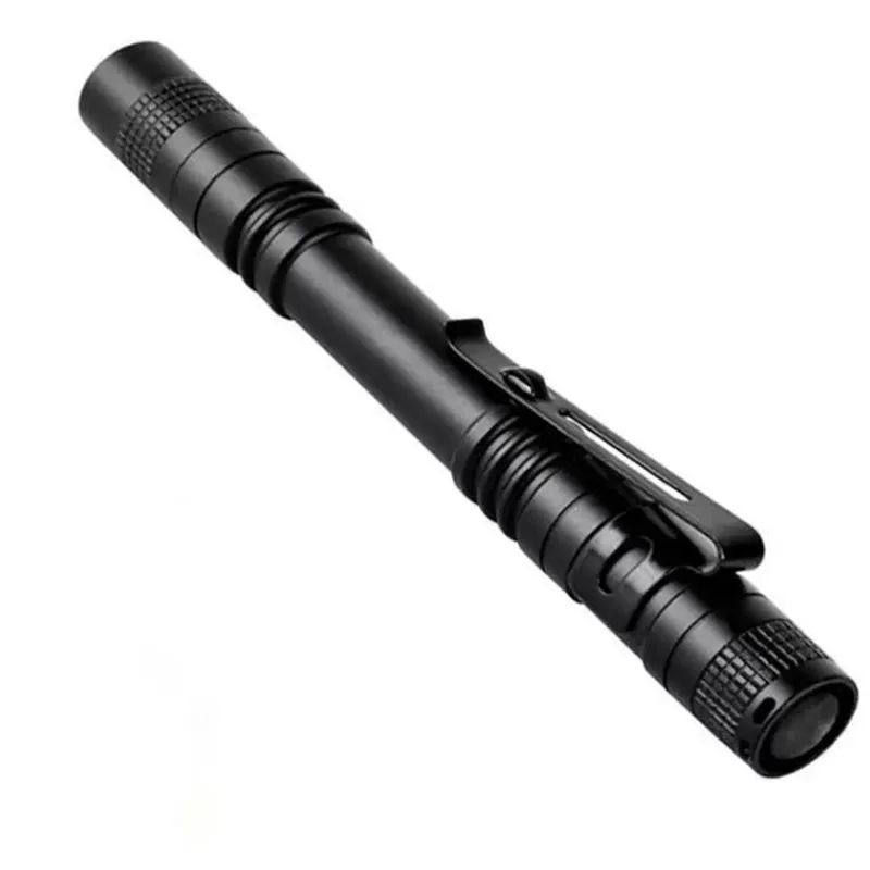 LED LASHLIGHTS PUROTES Outdoor Pocket Portable Torch Lampa 1 Tryb 300LM Pen Lekkie wodoodporne Penlight With Penlight