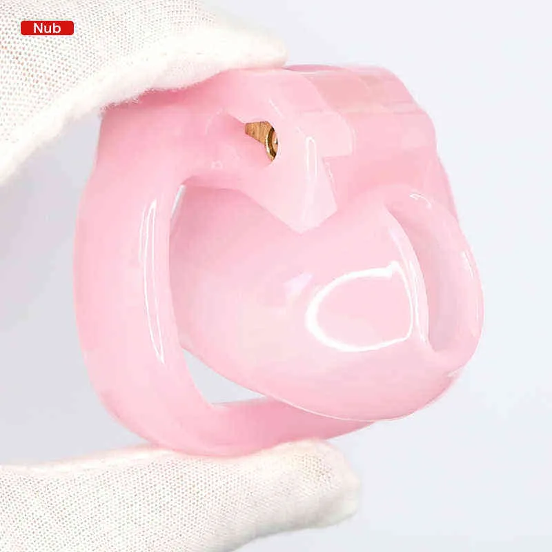 NXY Cockrings Le Nub du dispositif de chasteté masculine HT-V4 avec 4 anneaux péniens Cage en résine de gel de silice Anneau de pénis Bondage Sex Toys pour hommes 1124