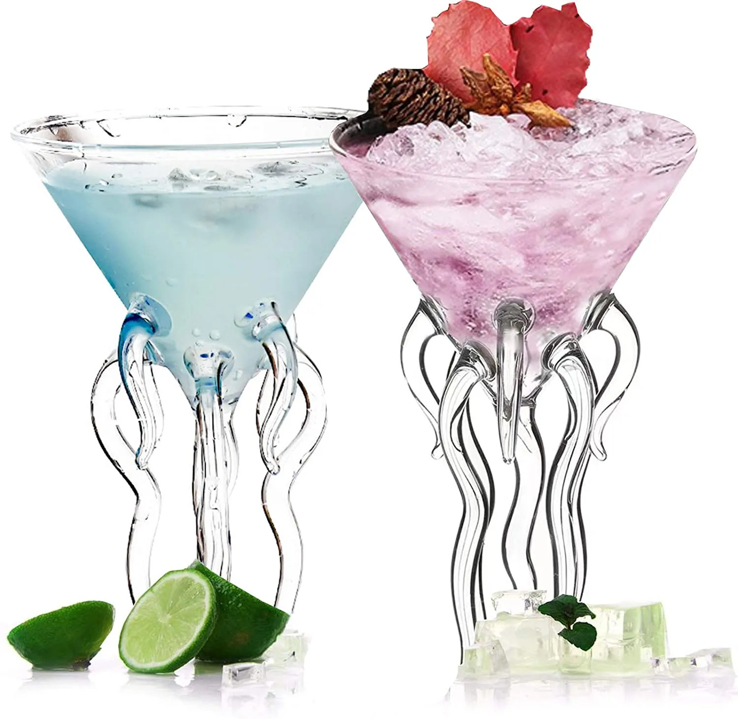 Creative Cocktail Glass - Porcupine Fish/swan/rose/octopus/bird Design Cocktail  Glass, Novelty Drink Cup For Ktv Bar Night Party