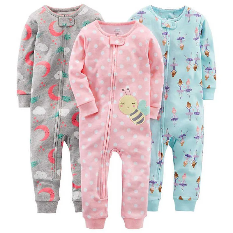 Cozy Organic Cotton Clothing Rompers For Boys And Girls No Foot