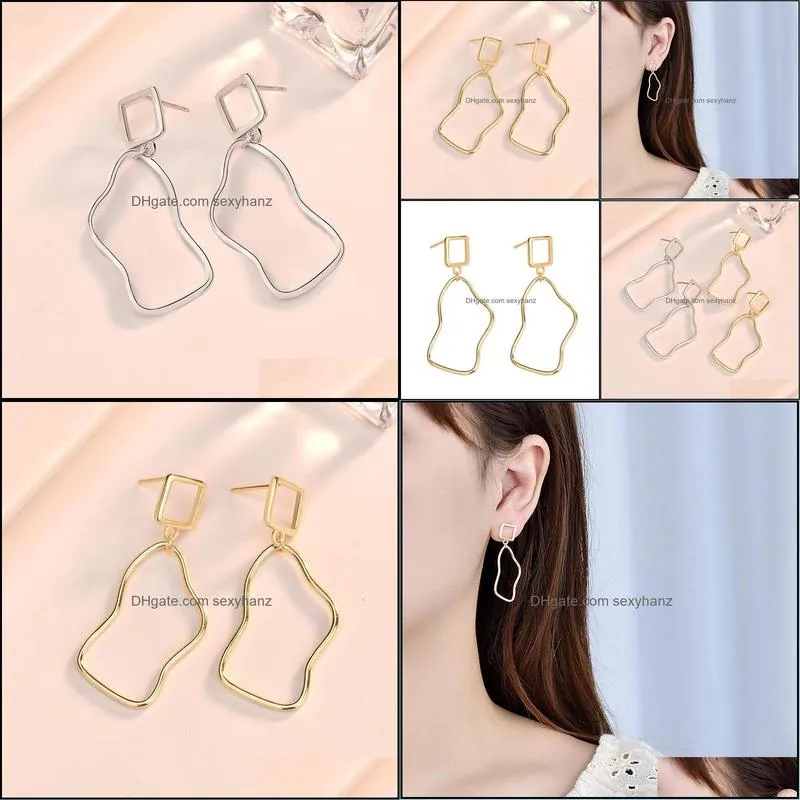 Other Sterling Silver S925 Geometric Earrings Simple Design Women Lovely Part Jewelry Great Quality Mother Day Gift EL30