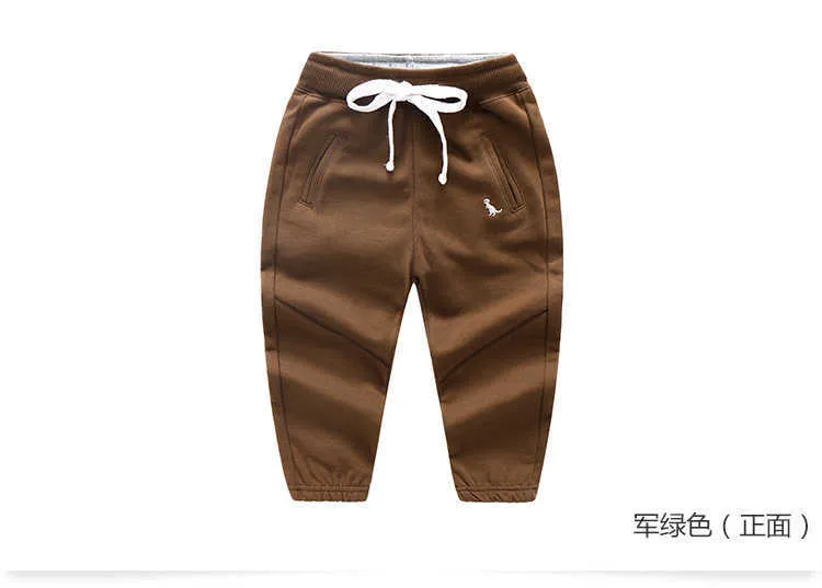  Spring Autumn Casual 2 3 4 5 6 7 8 9 10 Years Solid Color Cotton Drawstring Child Baby Kids Boys Sports Long Trousers Pants (15)