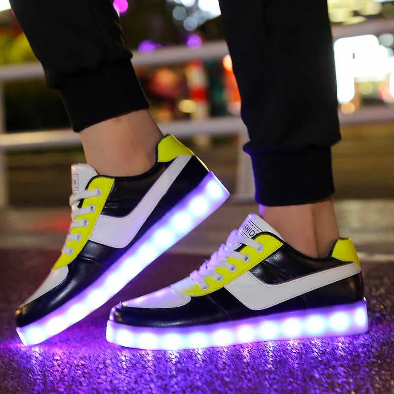 Luminous LED Sneakers With Glowing Lights For Adults Usb Lampa