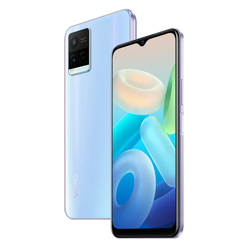 Original Vivo Y32 4G LTE Mobiltelefon 8GB RAM 128GB ROM OCTA Core Snapdragon 680 Android 6.51 "LCD Fullskärm 13MP 5000mAh IP52 Fingeravtryck ID Ansikte Vakna Smart Mobiltelefon