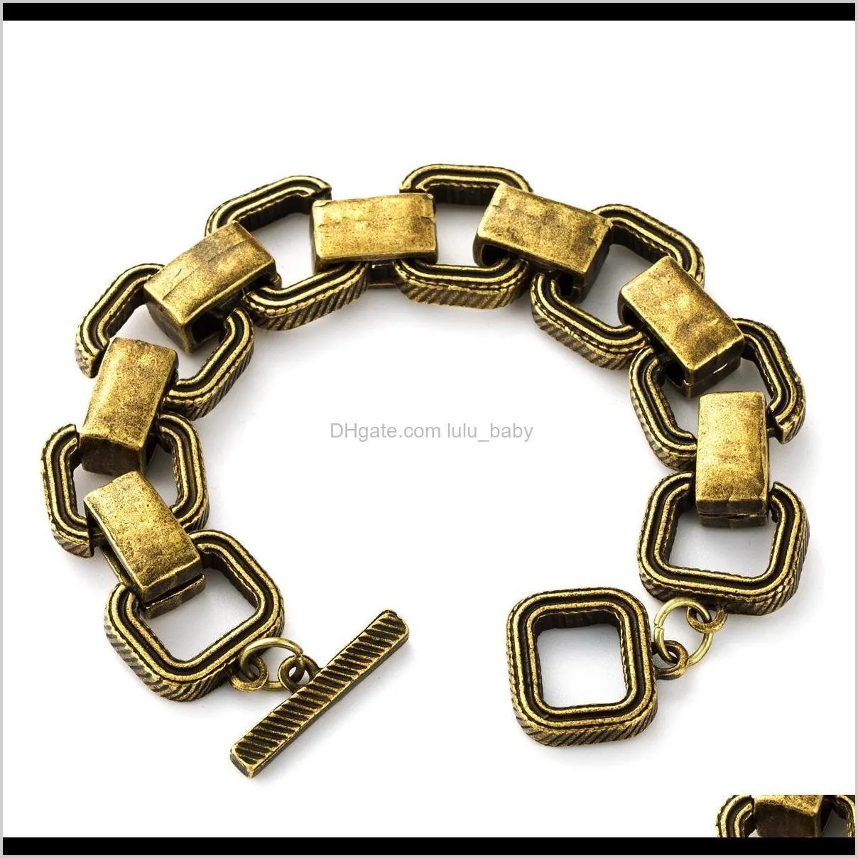 fashion made old wind alloy box chain bracelet fashionable women exaggerated bracelet