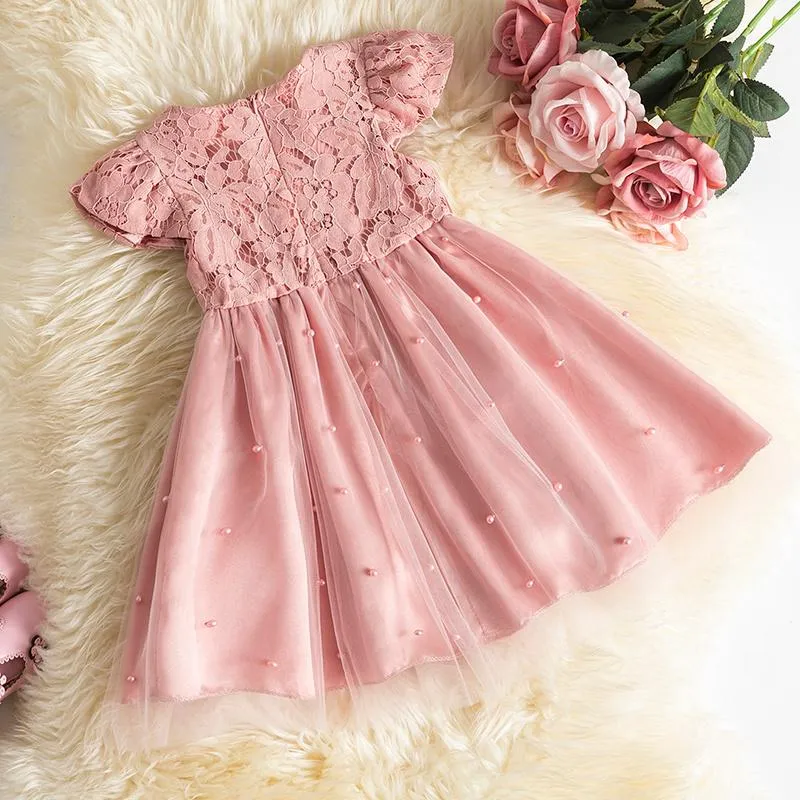 Vestidos De Niña, Encaje De Para Niñas, Vestido De Fiesta Con Tutú Ropa Para Niños, Ropa Para Niñas Pequeñas De 1, 2, 3, 4 Y 5 Años De 15,59 € | DHgate