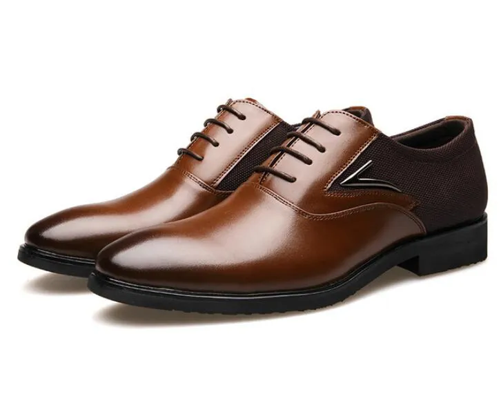 Hommes Oxford imprime des chaussures habillées de Style classique en cuir vert bleu à lacets mode formelle affaires