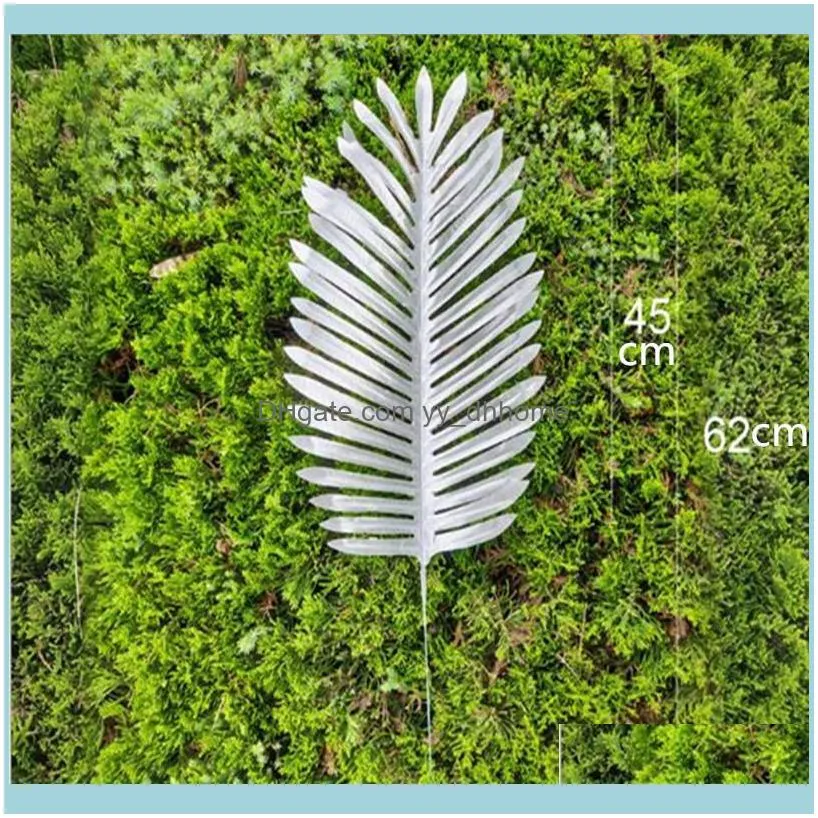 Artificial Plants Silver Leaf Box Decor Christmas Decoration Accessories Wedding Party Decor Valentine`s Day Bedroom Table1