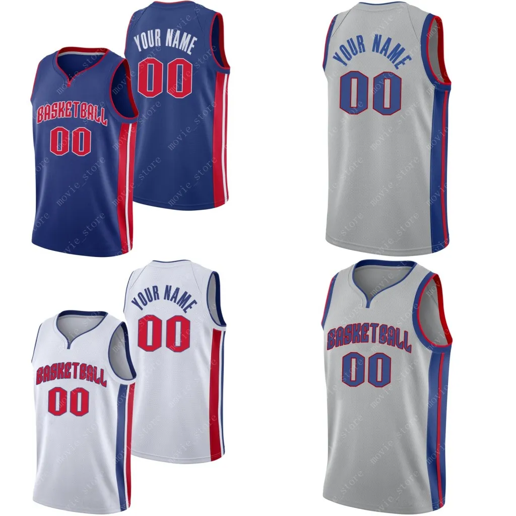 Men's Det Custom Basketball Jerseys Сделайте свои собственные спортивные футболки в Джерси, персонализированное имя команды и номер сшиты