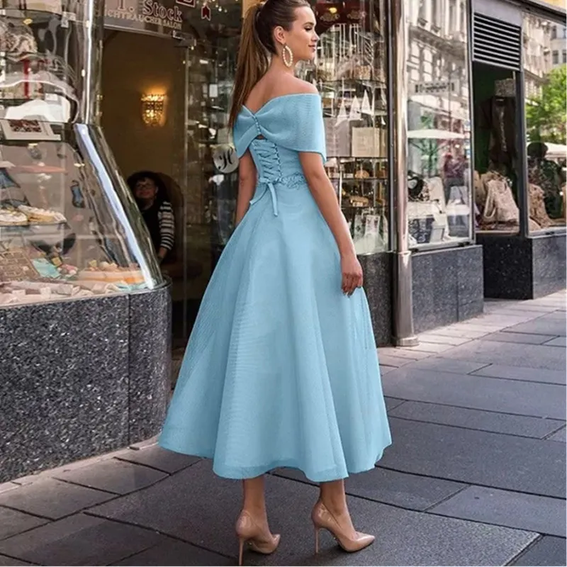 Elegant 2019 Evening Gowns For Women Formal Prom Tea Party Dresses