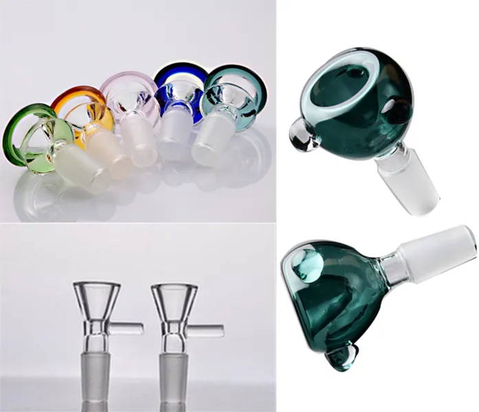Accessori per tubi dell'acqua in vetro colorato raccogli cenere 14 mm 18 mm giunto maschio